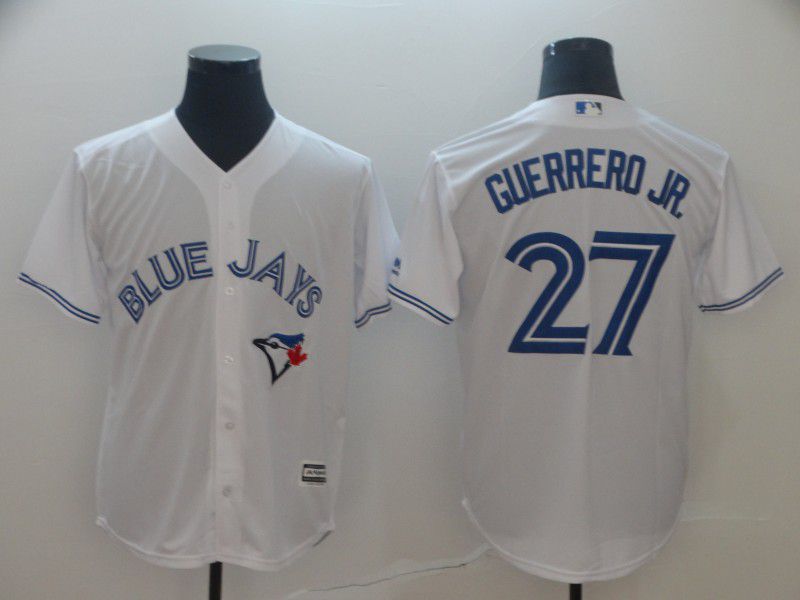 Men Toronto Blue Jays #27 Guerrero jr White Game MLB Jersey->chicago white sox->MLB Jersey